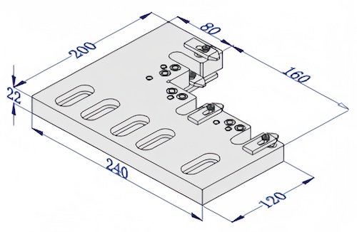 EDM vise for great right angle clamping