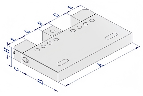 wire edm clamps for high precision wire EDM machining