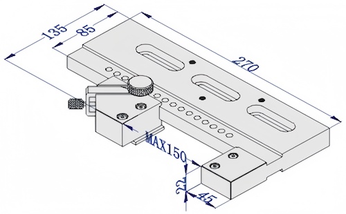 3R system EDM clamp,EDM vise for precision wire EDM Charmilles