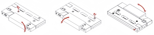 Wire EDM vise, Adjustable precision vise for 3R system clamps