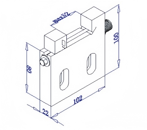 Stainless edm vise 0-50mm Manual for high precison EDM