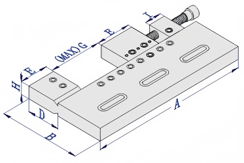 EDM clamps high precision vise for wire EDM maching