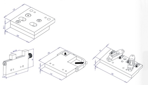 EDM Precision vise set for small workpiece EDM Precision vise set for small workpiece